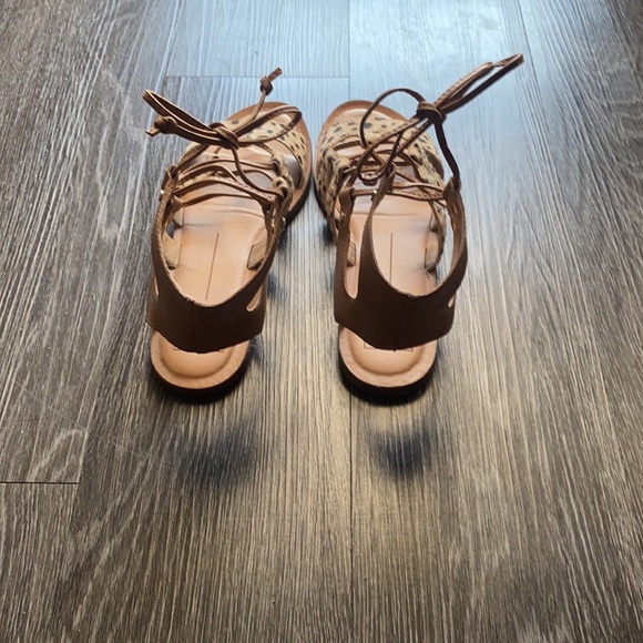 Dolce Vita Leopard Calf Hair Sandals - Picture 3 of 10